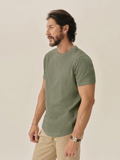 Pilot Sage Pima Curved Hem Tee